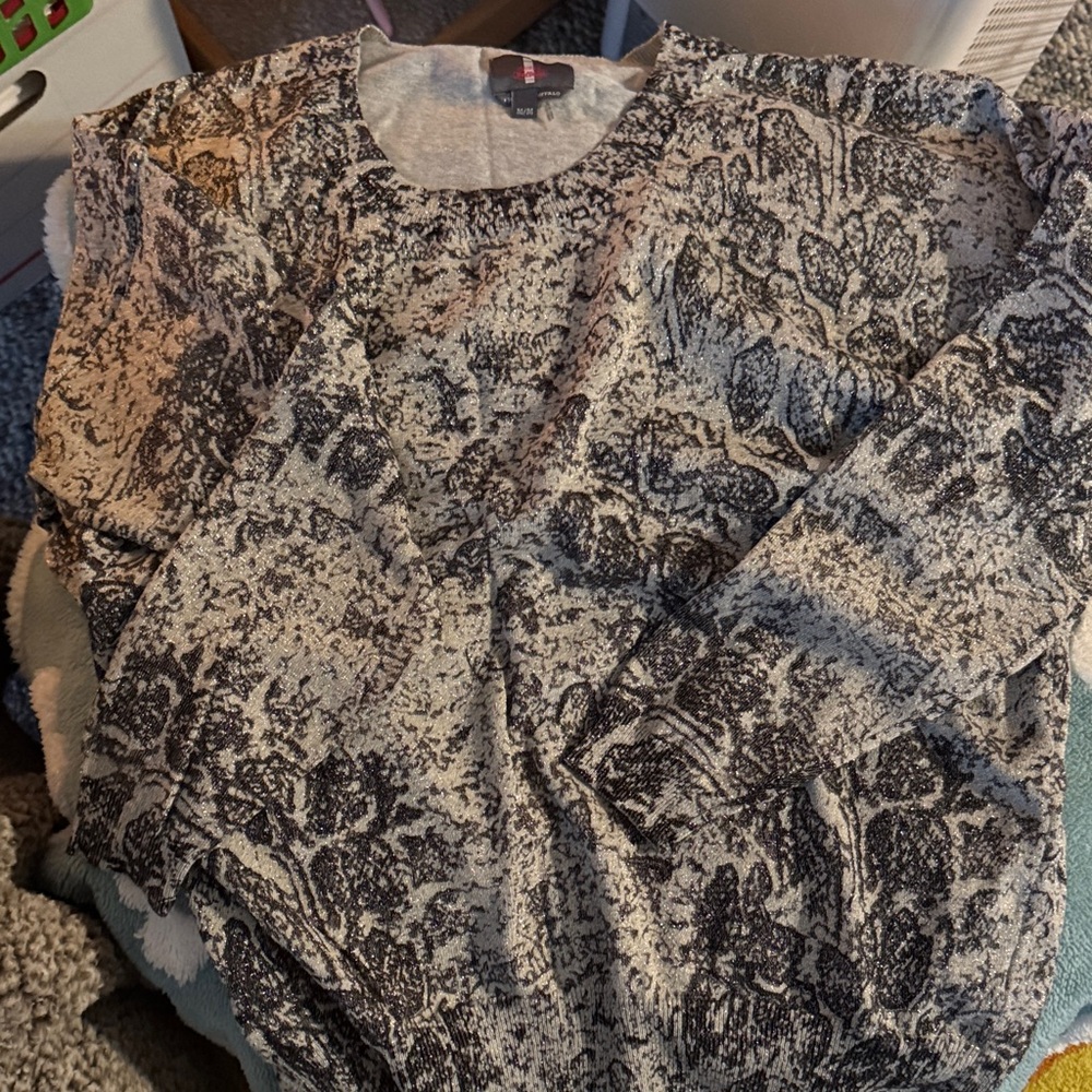 Buffalo David Bitton Black and Gray Knit Sweater